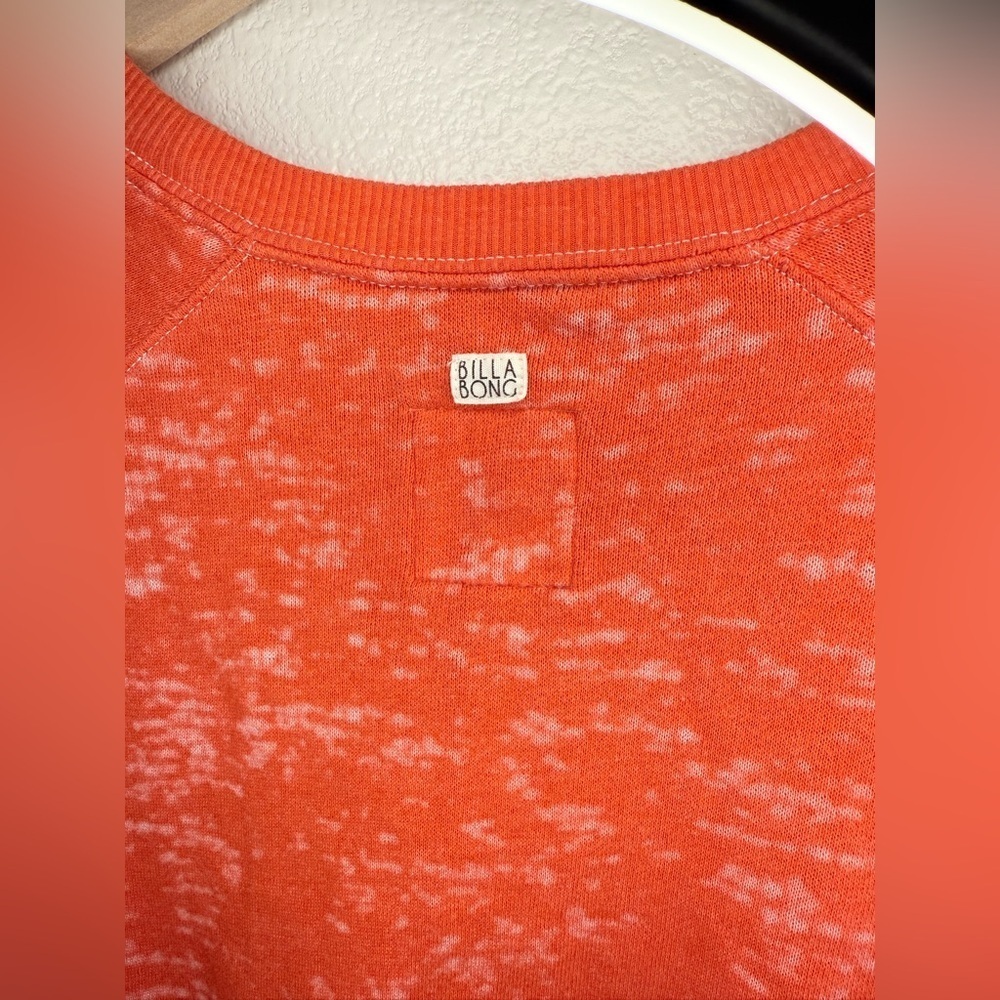 Billabong Orange Moon Magic Cow Skull Sweatshirt Small - Picture 3 of 7